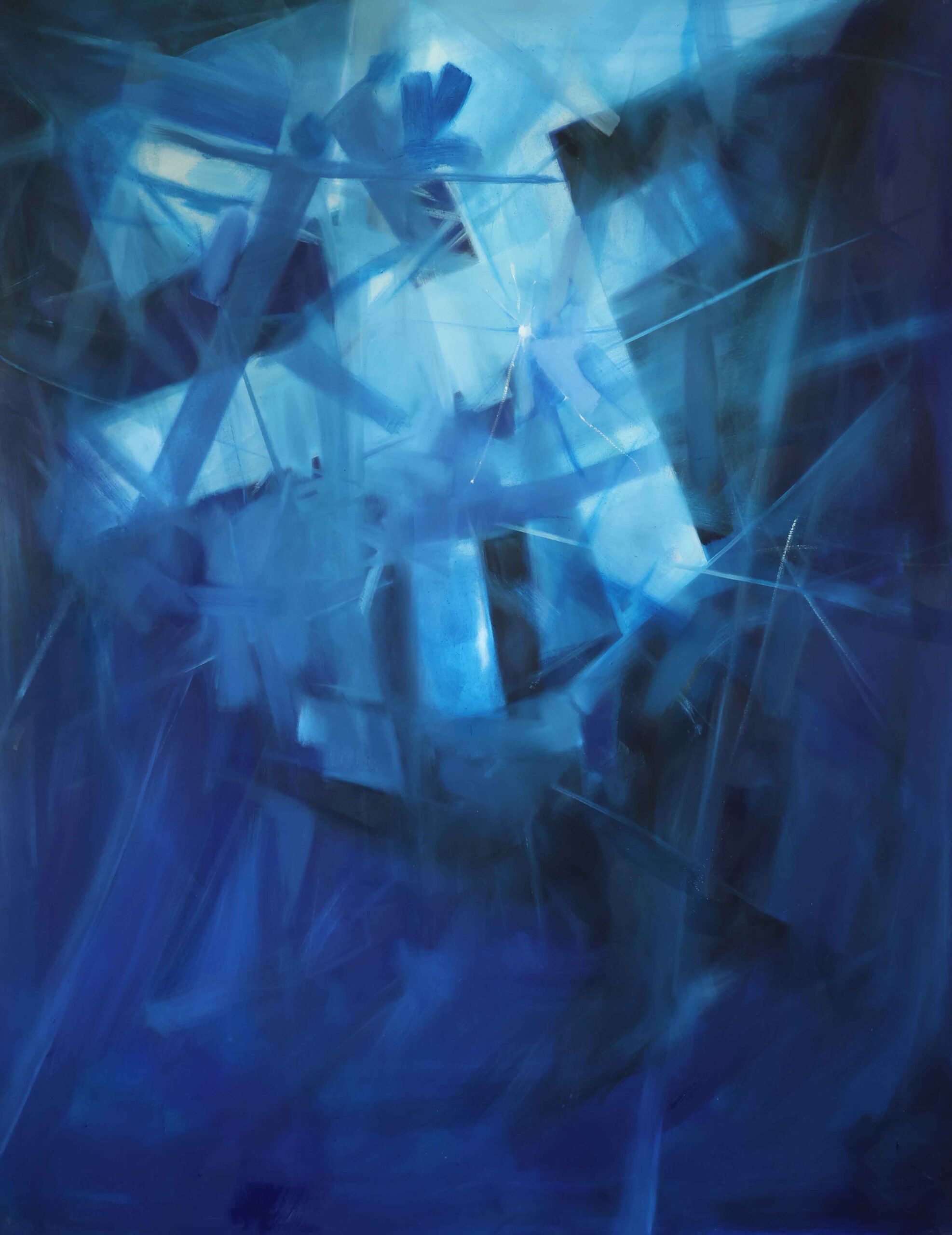 5. Urušavanje, 140x110cm (platno, ulje, akril)